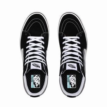 Panske Kotnikove Tenisky Vans Tape Mix ComfyCush Sk8-Hi Čierne/Siva VA05MTAEK